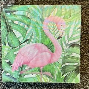 Tropical Flamingo Canvas Art